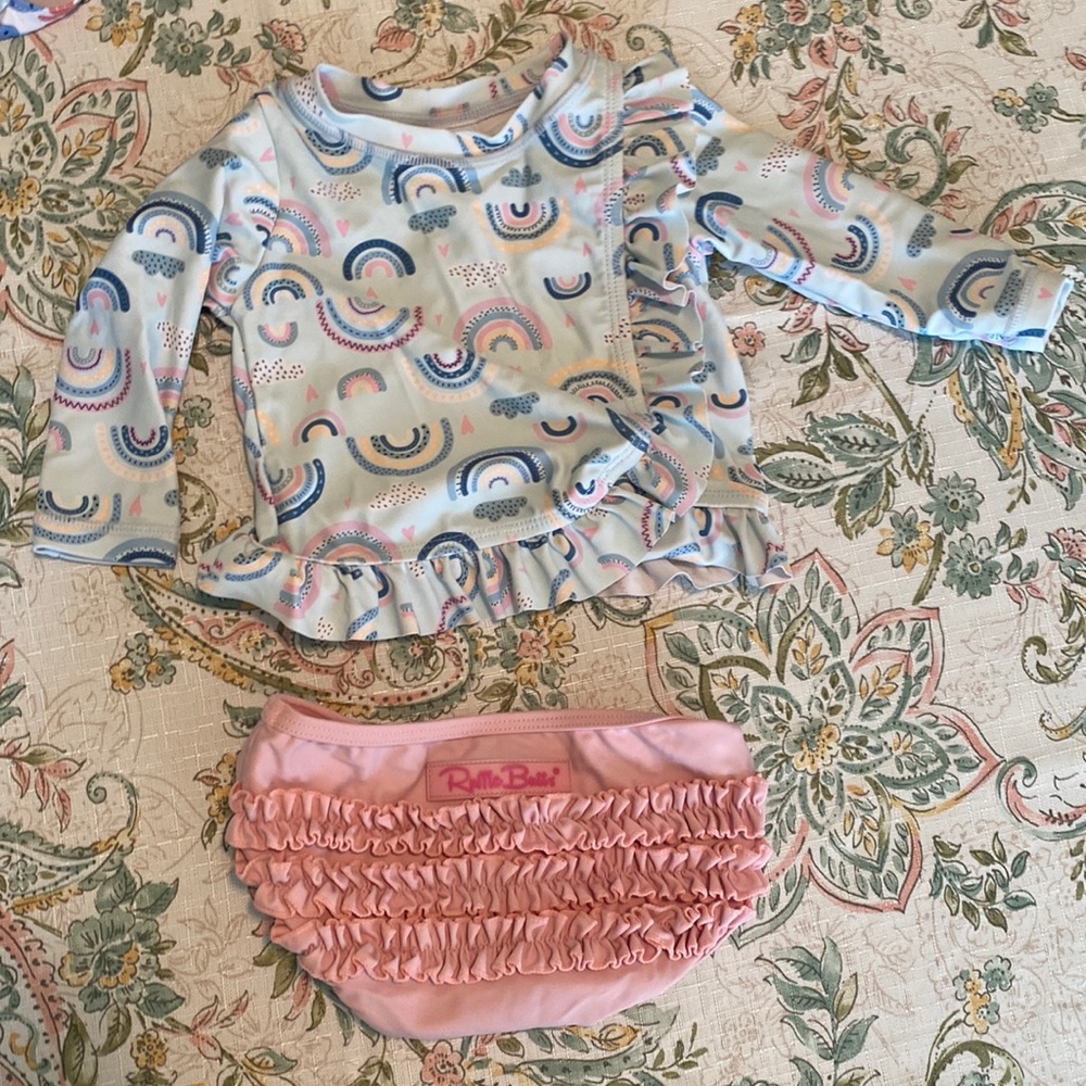 Baby Girls Ruffle Butts Swim Suit I 6-12 months